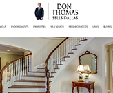 Tipping Group portfolio piece of the Don Thomas, Realtor customized website design.